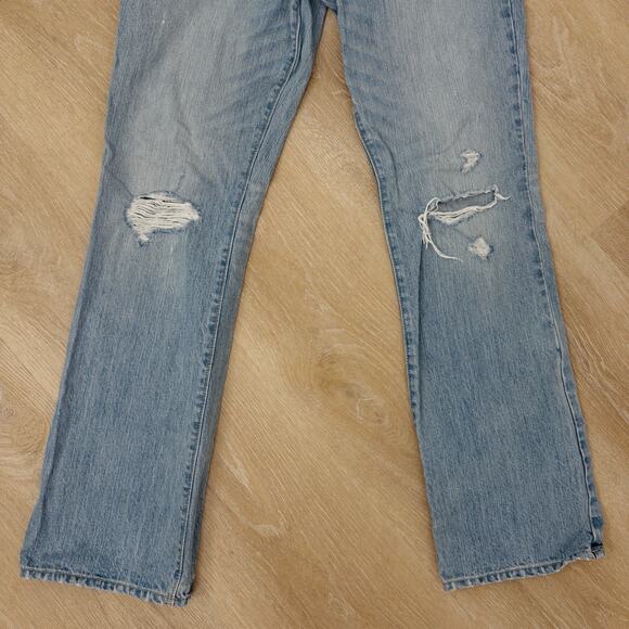 Women’s Abercrombie & Fitch Emma Bootcut Jeans Light Wash Size 12R - Picture 4 of 7